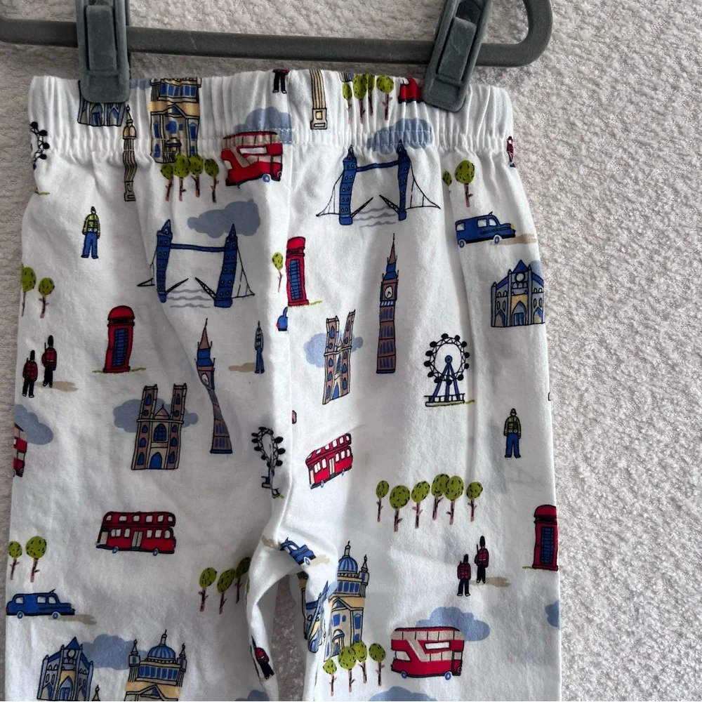 Marks & Spencer M&S Infant London 2 Piece Pajamas Matching Set Size 18-24 Months